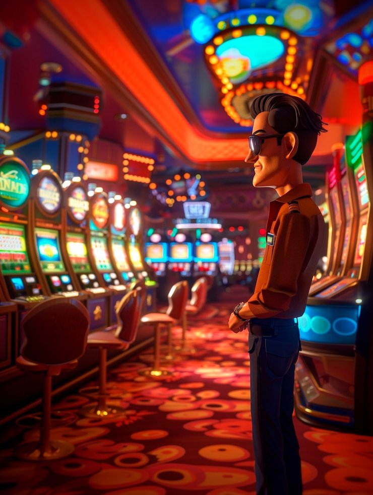 Tampilan situs desktop baim4 menampilkan menu navigasi lengkap, kategori permainan, dan lobby live dealer dengan antarmuka yang intuitif